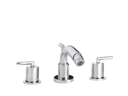 Mischarmatur für Bidet, mit ablaufgarnitur