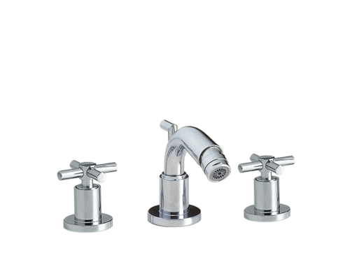 Mischarmatur für Bidet, mit ablaufgarnitur