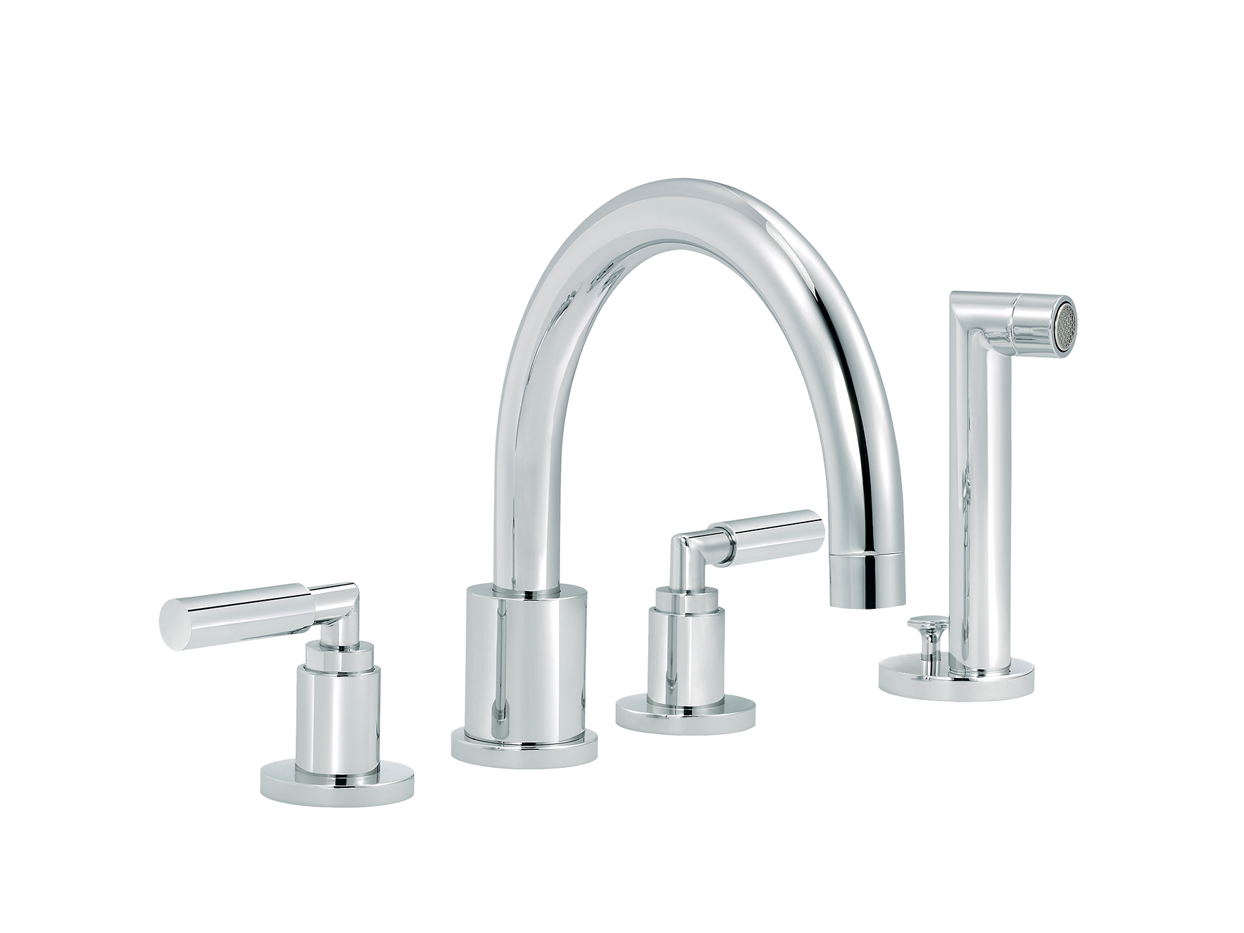 4-Loch Badewannen-Dusch-Batterie, Handbrause