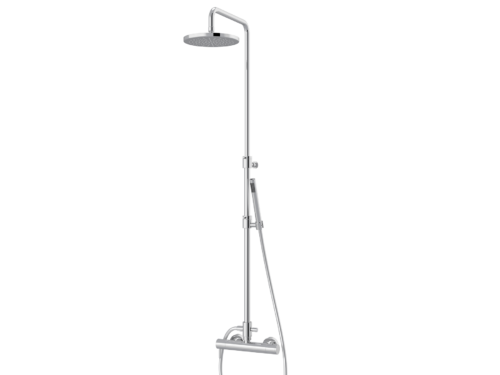 Thermostat-Set für Dusche, Wandeinbau, Handbrause und Säule mit Duschkopf Ø 200mm