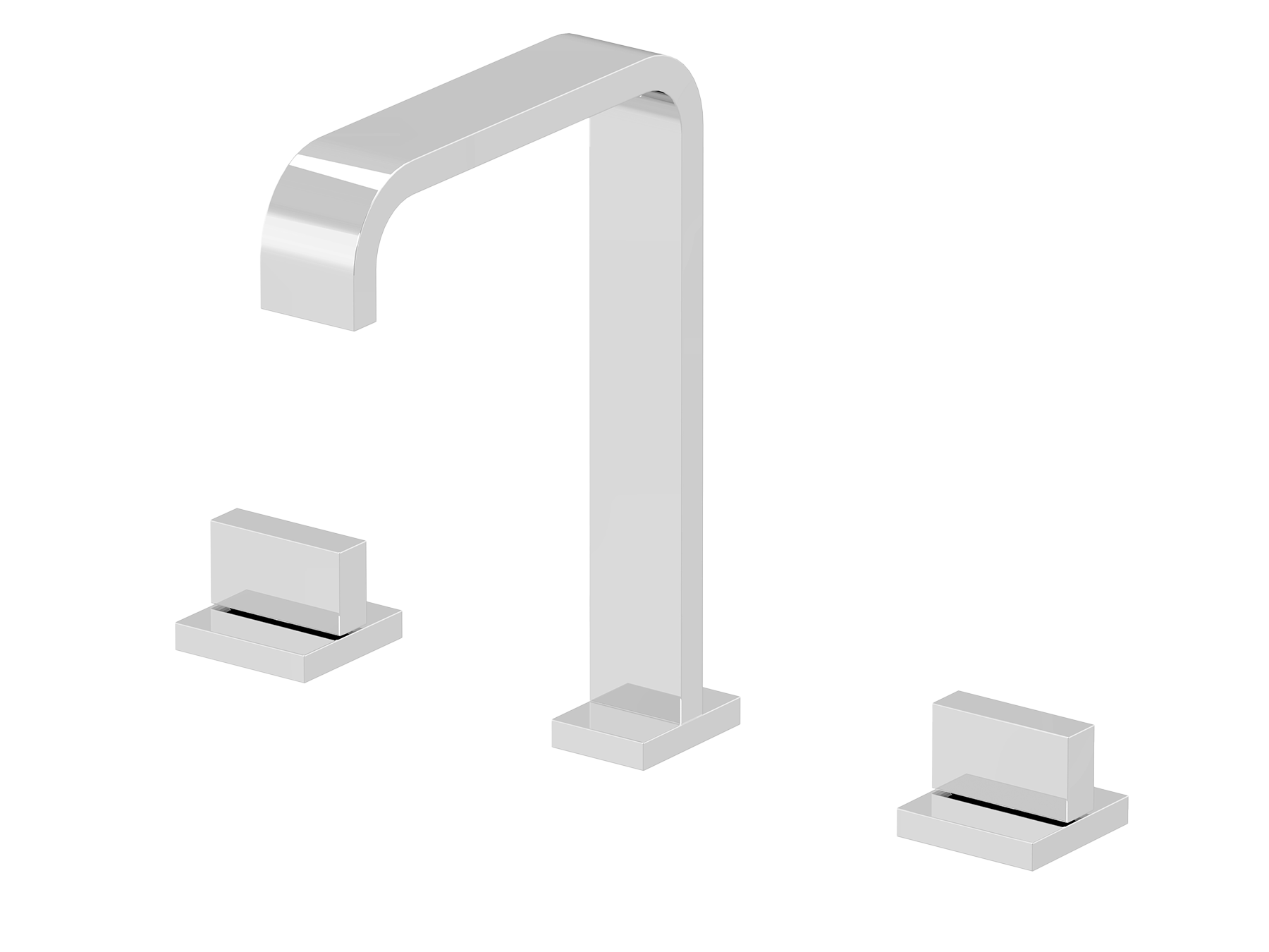 3-gats wastafelmengkraan, met lediging